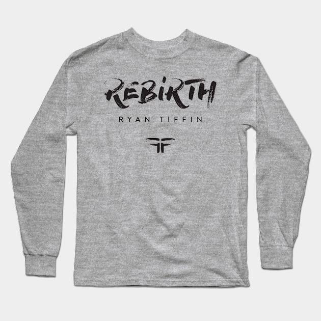 REBIRTH Logo (White) Long Sleeve T-Shirt by Ryan Tiffin